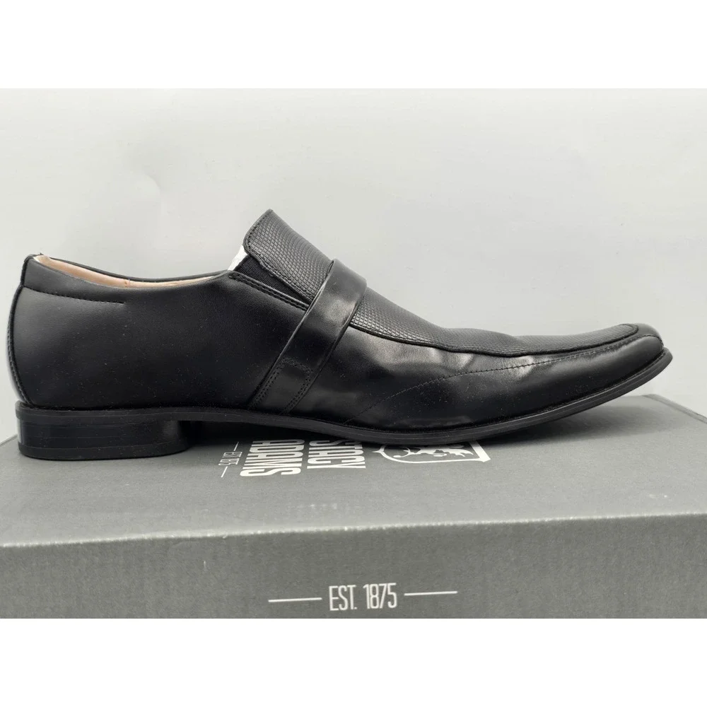 Stacy Adams Beau Men's Dress Shoes Cognac Moc Toe Leather‎ 24692-001 Sz 13 M